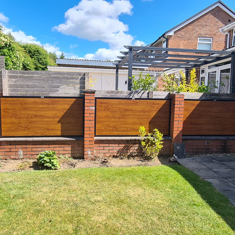 Wrapped UPVC Fence Panel